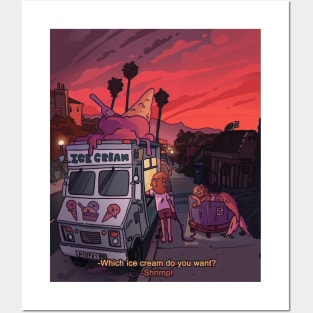 Shrimp ice-cream Posters and Art